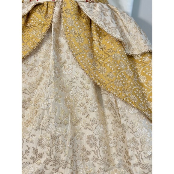 Girl’s Oh Shana Dress 4T Gold White - Picture 6 of 7